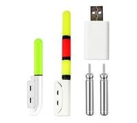 Shntig Glow Sticks LED lámpara de Postes de Pesca Nocturna con batería Recargable Tubo Aparejos de Pesca Flotador de