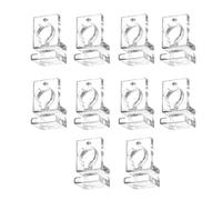 Shntig Juego de 10 Soportes de Clip para Cubierta de Acuario Resistente, Soporte para de Tanques de Peces, fácil instalación, Clips de Abrazadera acrílicos, Accesorio para hábitat de Peces