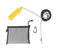 Shntig Larguero de Pesca con Lanza de desmontaje rápido con Cable Inoxidable, Flotador y Gancho de Aguja para Peces, Fusil de Agua Salada, compañero para Pesca con Lanza, larguero para Peces