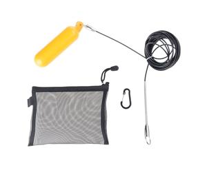 Shntig Larguero de Pesca con Lanza de desmontaje rápido con Cable Inoxidable, Flotador y Gancho de Aguja para Peces, Fusil de Agua Salada, compañero para Pesca con Lanza, larguero para Peces
