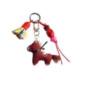 Shntig Llavero de felpa suave y resistente con diseño de caballo, colgante para llevar todos los días, uso escolar y regalos sorpresa, dije de caballo, C, Talla única