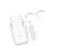 Shntig Motor de cortina compacto WiFi para automatización de ventanas del hogar, abridor de cortinas recargable con motor motorizado de movimiento diario para ventanas interiores