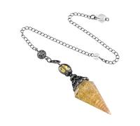 Shntig Péndulos de para Ceremonias de artesanía de Brujas, adivinación, curaciones de Reikis, Regalos místicos, rituales de artesanía de Brujas, curaciones de, Piedra