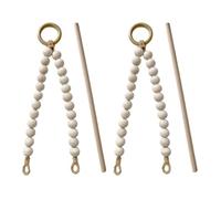 Shntig Práctico soporte flexible decorativo para pañuelos de madera natural para cocina, baño, almacenamiento