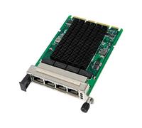 Shntig Tarjeta de red de servidor OCP3 0 I350 Gigabit de 4 puertos con chipset NHI350AM4 y adaptador Ethernet eficiente de gestión avanzada