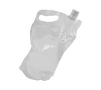 Shntig Transparents - Contenedor de agua plegable portátil para exteriores, esencial para emergencias, viajes, senderismo, compactos, almacenamiento, bolsa de agua familiar con bocas anchas