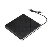 Shntig Unidad externa de DVD y CD compatible con múltiples formatos, incluyendo DVD R RW para computadora, portátil, unidad de disco USB