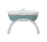 Shnuggle Dreami Moses Basket Pod Cuna y Soporte Mecedora Curva - Portátil + Altura Ajustable - Eucalipto