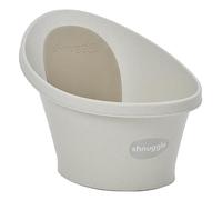 Shnuggle ECO - Bañera para bebé recién nacido | Material reciclado con refuerzo integrado y respaldo suave | Adecuado para recién nacidos | Incluye tapón de agua | Galletas y color crema