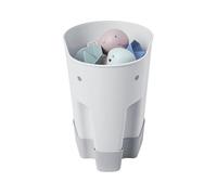 SHNUggle Ellie Bath Toy Storage Scoop | Caddy de secado de juguetes para baos de beb y nios pequeos con bandeja de goteo - gris