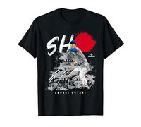 SHO Hinomaru Japanese Flag Shohei Ohtani Los Angeles MLBPA Camiseta, Hombre, Negro, L