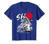 SHO Hinomaru Japanese Flag Shohei Ohtani Los Angeles MLBPA Camiseta, Niños, Azul Real, 4 años