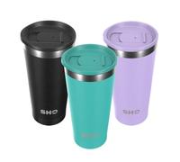 SHO Taza de café de acero inoxidable con aislamiento definitivo - 6 horas caliente, 12 horas fría - Sin BPA [500ml] [agua]