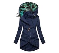 SHOBDW Abrigo Largo Parka 2021 Cuello Alto Sólido Manga Larga Jacket Caliente Sudaderas con Capucha Elástico Elegante Chaqueta con Bolsillo Liquidación Venta(A,L)