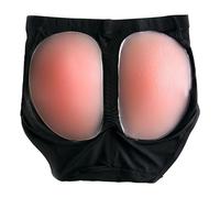 SHOBDW Bragas Acolchadas De Silicona para Mujer, Interior Potenciadora Glúteos, 300G Posparto Braga Algodón Mujer Algodon Talle Alto Cintura Alta Chemisier Noir Femme Chic Et Élégant Grande