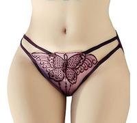 SHOBDW Calzoncillos De Cintura Sexys Malla para Mujer Bragas Interior Algodón Color Sólido Sujetador Masajeador Braga Postparto Maternidad Sin Costuras Algodon Microfibra Panties Chemisier Noir