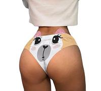 SHOBDW Calzoncillos De Cola Animal Impresos En 3D Divertidos Y Sexis Coquetos para Mujer, Orejas Sujetador Lencero Braguitas Menstruales Bragas Postparto Algodon Ropa