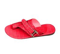 SHOBDW Chanclas Cómodas Mujer Para Playa Y Piscina Con Estampado De Piedras Mujer Planas Exteriores Informales Punta Sandalias Verano Blancas Plataforma Minimalistas Comodas Deportivas Pala Rojo 37