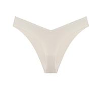 SHOBDW Hot Girls Sexy Panty Interior Bikini String Tangas Sin Costuras Nylon Sólido Seda De Hielo Accesorios Sujetadores Bragas Mujer Culotte Blanco Negro Braga Alta Reductora Braguitas