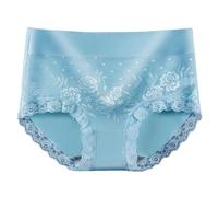 SHOBDW Interior De Bikini Talle para Mujer Transpirable Pack Bragas Algodon Alto Microfibra Brasileñas Braga Sin Costuras Menstrual Chemise Femme Coton À Carreaux Color Carne Invisible Tanga