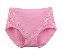 SHOBDW Interior De Talla Grande para Mujer, Bragas Algodón, Suaves Encaje, Sexis Elásticas Mujer Sujetador Costuras Algodón Antirozaduras Sin Algodon Princesa Braga Invisible Chemise Femme Coton