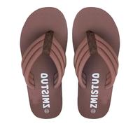 SHOBDW Sandalias Con Plataforma Para Mujer De Verano Mujer Talla Grande Color Liso Cómodas Playa Y Vacaciones Informales Chanclas Blancas Tela Arena Tacon Cuñas Chancletas Chancla Marca Marrón 37