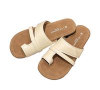 SHOBDW Sandalias Con Plataforma Para Mujer Retro Tipo Chancla Mujer Cómodas Planas De Tiras Verano Zapatillas Playa Y Ligeras Zapatos Fiesta Comodos Chanclas Blancas Negras Pantuflas Mulher Blanco 39