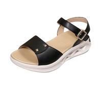 SHOBDW Sandalias Deportivas De Mujer Y Hombre Informales Gruesas Ligeras Tamaño Para Mujer Verano Horma Ancha Zapatos Ancho Especial Adolescentes Chica Plataforma Sandalia Talla 44 Sport Pie Negro 42