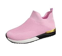 SHOBDW Sneak Mujer Zapatos De Runing Sólidos Bragables Mesh Color Sports Femen'S Zapatillas Amarillas Deportivos Deporte Deportes Casual Casa Cuña Deportivas Altas Verano Cerradas Negras Bambas