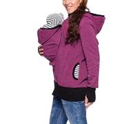 SHOBDW Sudaderas con Capucha Mujer Maternidad a Rayas Baby Pouch Carrier Hoodie Kangaroo Zipper Embarazo Abrigo Mujer Invierno Tallas Grandes Liquidación Venta(Rosado,M)