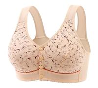 SHOBDW Sujetador De Mujer Buckle In The Elderly Underwear Female Thin Cotton Without Ring Big Yards Bra Undershirt Type Brasier Sin Varillas Realzador Pecho Super Reductor Copas Bras For Large