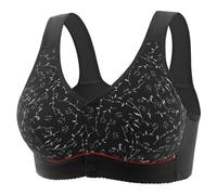 SHOBDW Sujetador De Mujer Buckle In The Elderly Underwear Female Thin Cotton Without Ring Big Yards Bra Undershirt Type Brasier Sin Varillas Realzador Pecho Super Reductor Copas Bras For Large