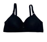 SHOBDW Sujetador Mujer Sin Aros Cup Through The Without Ring Oversized Size Back Four of Buckle Fixed Double Shoulder Strap Bra Women's Underwear Comfortable and Breathable Thin Push Up Negro 52