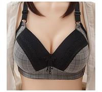 SHOBDW Sujetador Mujer Sin Aros Sujetadores para Mujer En Forma De U con Espalda Abierta Grande Y Abierta Ultrafino Verano Tallas Grandes Comfelie Bra Brasieres Talla Aros Costuras Ni Brasier Anti