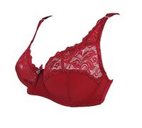 SHOBDW Sujetadores Mujer sin Aros Costuras Sexy Copa Ultrafina De Clase Alta Pecho Grande para Mujeres Gordas Comfelie Sujetador Brasier Busto Pesado Bra For Women Anti Gorditos Talla Super Push Up