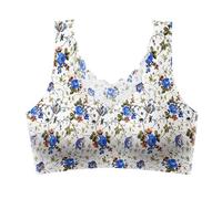 SHOBDW Sujetadores Mujer Sin Aros Costuras Size Non Marking Ice Back Wrap Bra Underwear Female Without Ring Gathered Sports Sleep Thin Bras For Women Plus Sujetador De Banda Push Up para Escote