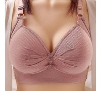 SHOBDW Sujetadores sin Aros Mujer con Correa para El Hombro Ajustable Copa Moldeadora Botón Trasero Encaje Sexy Sujetador Bralette Pecho Caido Brassiere Sport Invisible Bra Costuras Algodon Comfort
