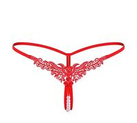 SHOBDW Tangas Sexy Mujer Mini String De Calzoncillos Tanga Bragas Interior G-String Mujeres Lady Lace Underwear Women Calzones Invisibles Abierto para Bikinis Bikini Parte Abajo Encaje