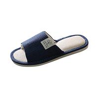 SHOBDW Zapatillas Casa Mujer Invierno Cerradas De Para El, Zapatos Hombre Y Mujer, Suelo, Lino Interiores, Cosas Slippers Suaves Peluche Antideslizante Viajes Mujeres Otoo Moderno