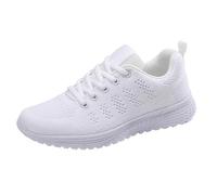 SHOBDW Zapatillas De Deporte Mujer Deportivas para Primavera Y Otoño Malla Voladora Plana Estudiantes Alcalde Casual Zapatilla Negras Blancas Blanca Niño Verano Bambas Casa Altas con