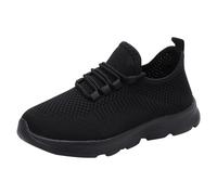 SHOBDW Zapatillas Mujer Verano Malla Hueco Transpirable Cómodo Ligero Encaje hasta Color Degradado Calas De Zapatilla Deportivas Negras Casual Camper Comodas Sin Cordones Impermeables Vestir