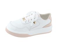 SHOBDW Zapatillas Unisex Adulto Zapatos Deportivos Casuales De Gruesa Cómodos con Cordones Cuero Que Bloquean El Color A La para Mujer Deportivas Botines Blancas Bambas Casual Verano Sin Camper