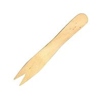 SHOBI Tenedores de Chips de Madera para Patatas Fritas Cubiertos Ecológicos Tenedores Compostables 8,5 cm - 1000 unidades
