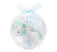 SHOBIDO - Unicorn Lip Balm with Mint Blue Plush Keychain 1 set