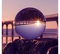 SHOCHX Bola de cristal de 120 mm, bola de cristal transparente para fotografía, adivinos y meditación, sin soporte