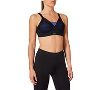 Shock Absorber Active Shaped Support, Sujetador Deportivo para Mujer, Negro/Azul Neon, 85B