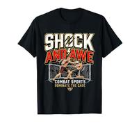 Shock and awe Fight MMA Letras inspiración motivación Camiseta