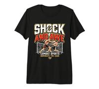 Shock and awe Fight MMA Letras inspiración motivación Camiseta Premium