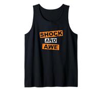 Shock and awe Vintage Regalo Letras inspiración motivación Camiseta sin Mangas