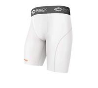 SHOCK DOCTOR Compression Short with Cup Pocket White Boy M